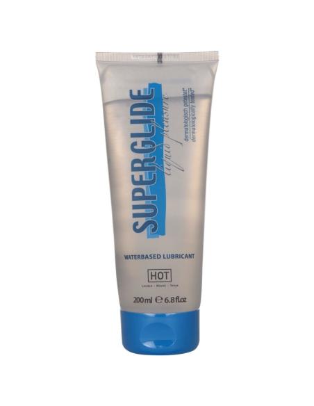 Hot - superglide liquid pleasure lubricante base agua 200 ml