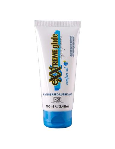 Hot - exxtreme glide lubricante base agua + aceite confort a+ 100 ml