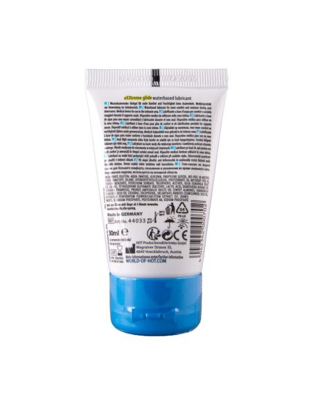 Hot - exxtreme glide lubricante base agua + aceite confort a+ 30 ml