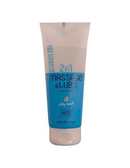 Hot - massage & glide gel 2 en 1 tacto sedoso 200 ml