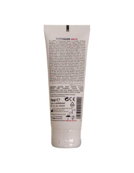 Hot - superglide lubricante comestible base agua cereza 75 ml