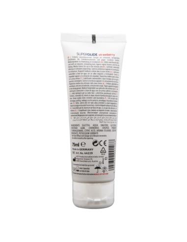 Hot - superglide lubricante comestible base agua fresa 75 ml