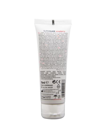 Hot - superglide lubricante comestible base agua fresa 75 ml