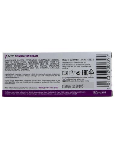 Hot - v-activ crema estimulante para mujer 50 ml