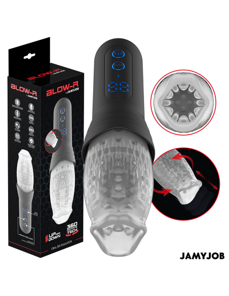 Jamyjob - blow-r masturbador con thrusting y rotación