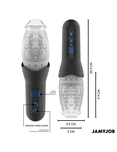 Jamyjob - blow-r masturbador con thrusting y rotación
