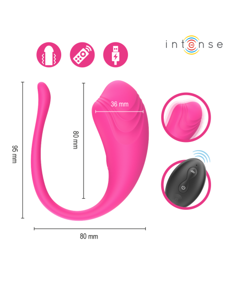 Intense - olivia huevo vibrador rosa control remoto