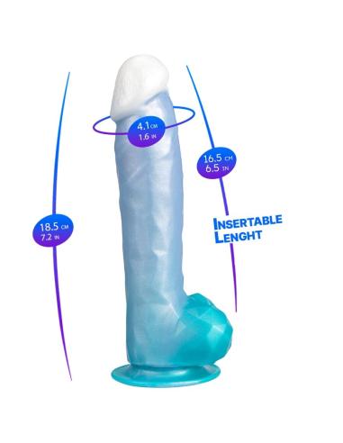 Silexd - angel dildo fantasy silicona liquida termoreactivo azul celeste 20.3 cm