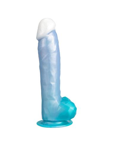 Silexd - angel dildo fantasy silicona liquida termoreactivo azul celeste 20.3 cm