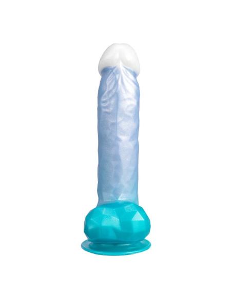 Silexd - angel dildo fantasy silicona liquida termoreactivo azul celeste 20.3 cm
