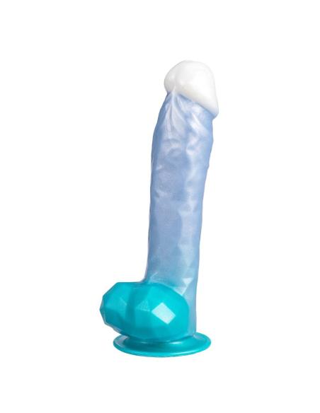 Silexd - angel dildo fantasy silicona liquida termoreactivo azul celeste 20.3 cm