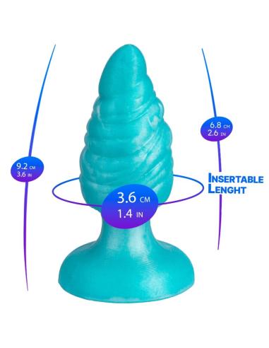 Silexd - melty plug anal fantasy silicona liquida termoreactivo azul celeste 9.2 cm