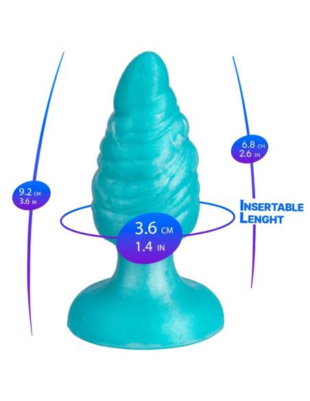 Silexd - melty plug anal fantasy silicona liquida termoreactivo azul celeste 9.2 cm
