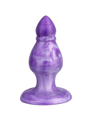 Silexd - queen plug anal fantasy silicona liquida termoreactivo lila 9.2 cm