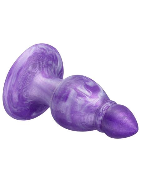 Silexd - queen plug anal fantasy silicona liquida termoreactivo lila 9.2 cm