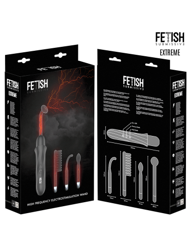Fetish submissive - vibrador wand electroestimulación alta frecuencia