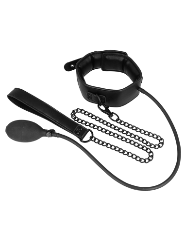 Fetish submissive bondage - collar bondage inflable con tirador