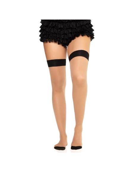 Leg avenue - 1963 medias de spandex con costura trasera negro - talla única