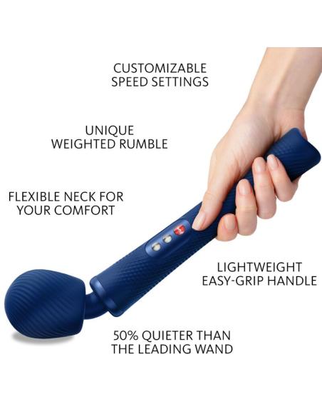 Fun factory - vim wand rumble vibrador recargable silicona naranja
