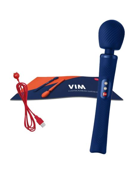 Fun factory - vim wand rumble vibrador recargable silicona naranja