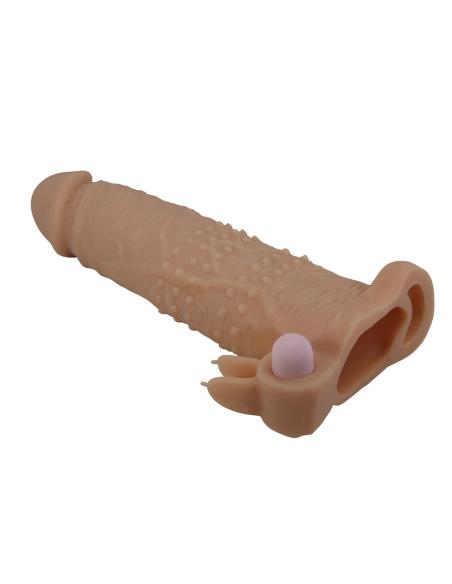 Pretty love - quillon funda para pene con estimulador de clítoris y vibración