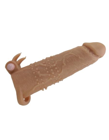 Pretty love - quillon funda para pene con estimulador de clítoris y vibración