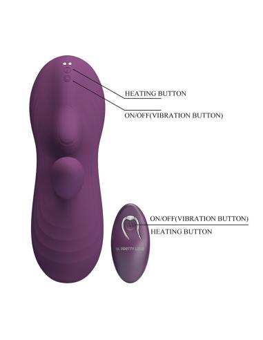 Pretty love - luka sit-down vibrador con efecto calor y control remoto