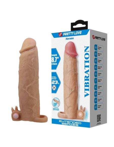 Pretty love - xerxes funda para pene con estimulador de clítoris y vibración