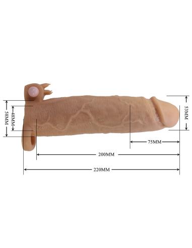 Pretty love - xerxes funda para pene con estimulador de clítoris y vibración