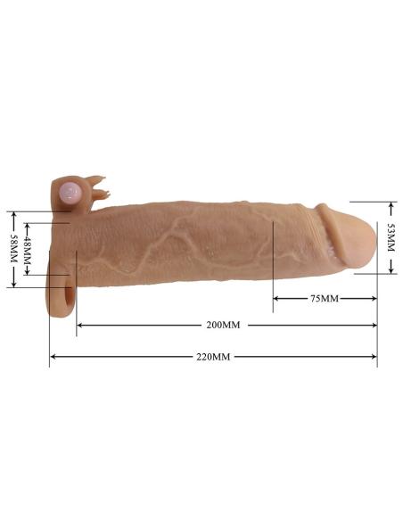 Pretty love - xerxes funda para pene con estimulador de clítoris y vibración