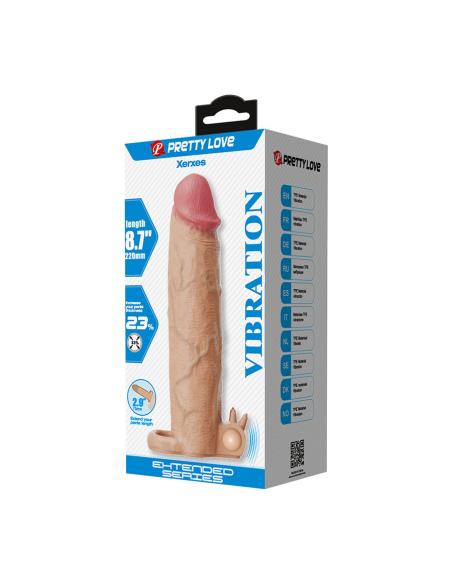 Pretty love - xerxes funda para pene con estimulador de clítoris y vibración