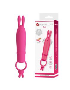 Pretty love - delia vibrador rabbit con anillo de sujeción