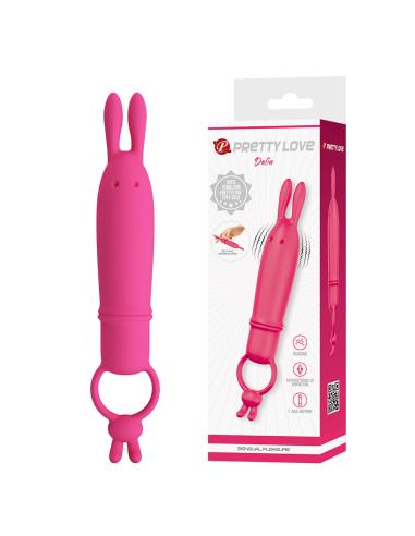 Pretty love - delia vibrador rabbit con anillo de sujeción