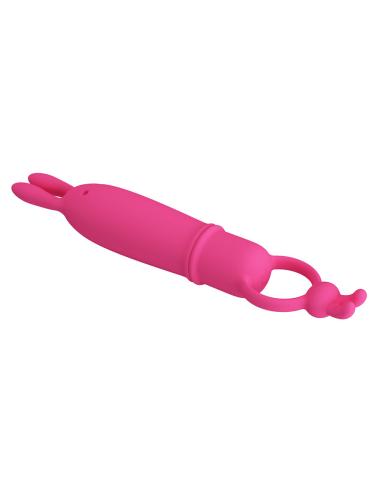 Pretty love - delia vibrador rabbit con anillo de sujeción