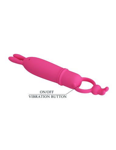 Pretty love - delia vibrador rabbit con anillo de sujeción