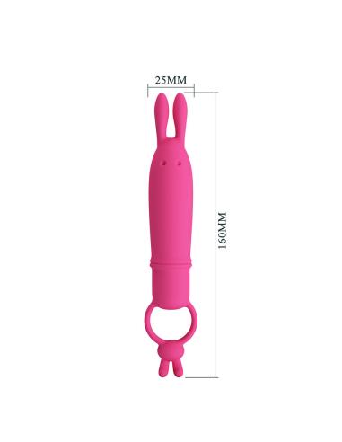 Pretty love - delia vibrador rabbit con anillo de sujeción