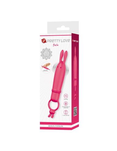 Pretty love - delia vibrador rabbit con anillo de sujeción