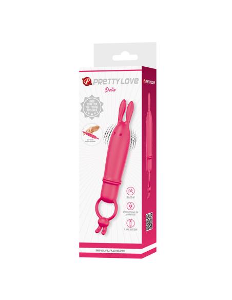 Pretty love - delia vibrador rabbit con anillo de sujeción