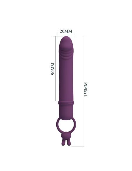 Pretty love - cora vibrador forma pene con anillo de sujeción