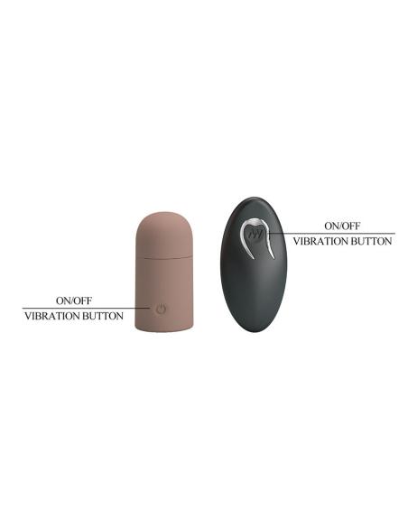 Pretty love - funda para pene texturizada con vibración y control remoto