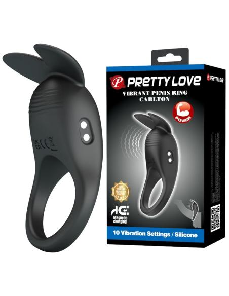 Pretty love - carlton anillo para pene con estimulador de clítoris