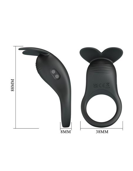 Pretty love - carlton anillo para pene con estimulador de clítoris