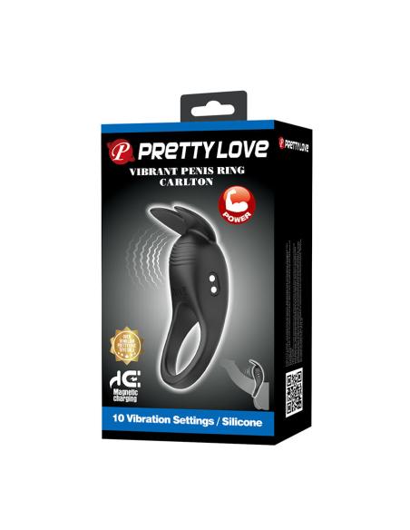 Pretty love - carlton anillo para pene con estimulador de clítoris