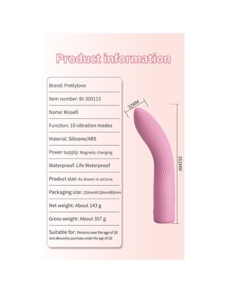 Pretty love - kisell vibrador punto g rosa