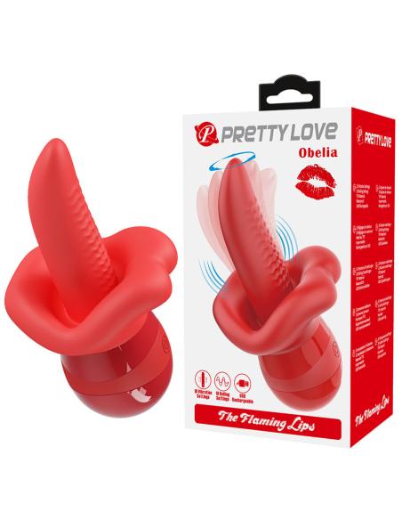 Pretty love - obelia lengua masturbadora con movimiento orbital