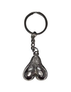 Diablo picante - llavero metal huevos plata
