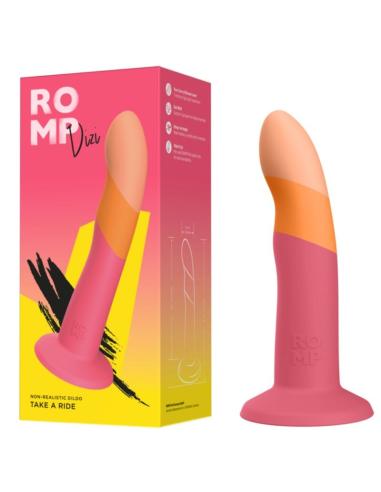Romp - dizi dildo silicona con ventosa tricolor 18 cm