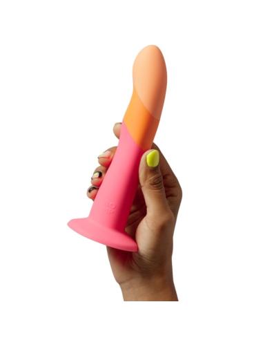 Romp - dizi dildo silicona con ventosa tricolor 18 cm