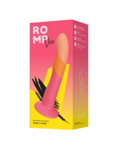 Romp - dizi dildo silicona con ventosa tricolor 18 cm