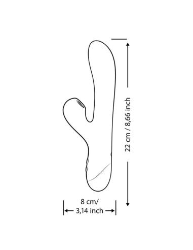 Romp - pulse vibrador rabbit dual punto g azul eléctrico